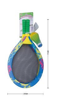 Cloth pattern large tennis racket