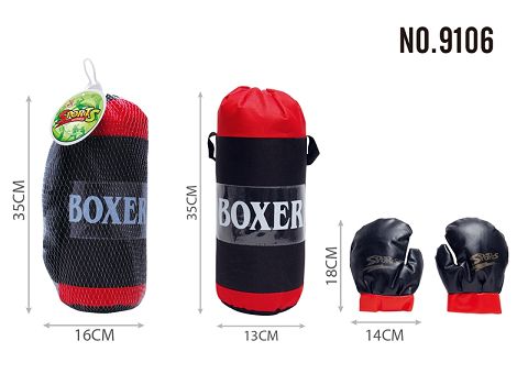 The boy's sandbag