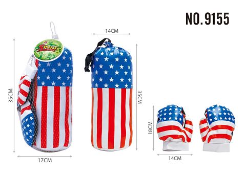 American flag boxing gloves