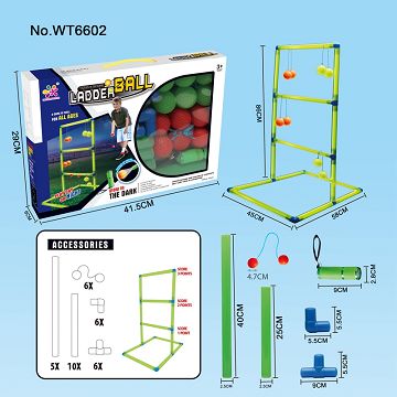 Glow-in-the-dark ladder ball