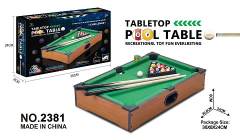 Wooden billiard table