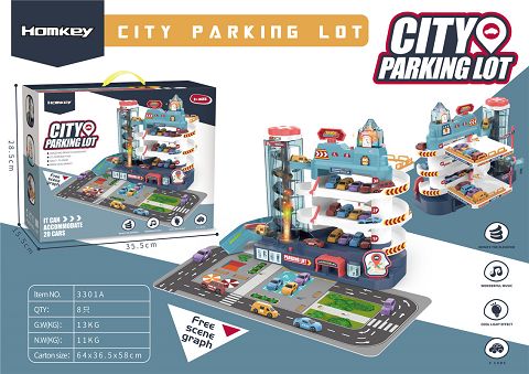Track parking building