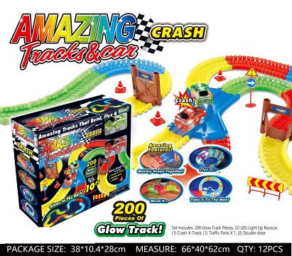 Magic Glow Tracks Set 200pcs