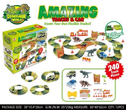 Amazing Tracks & Car ( Dinosaur World) 240PCS