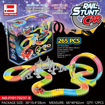 2 in1 Light Up LED Magic Tracks Set 265pcs