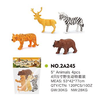 4只5寸野生动物套装