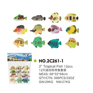 12只迷你热带鱼套装