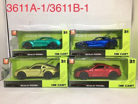 Alloy return door sports car (metallic paint) (1:36)