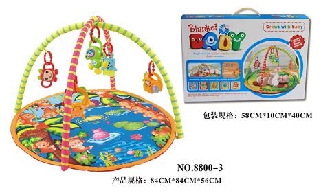 Round baby play pad