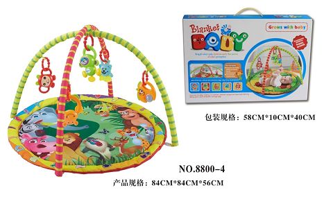 Round baby play pad