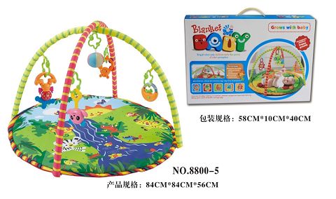 Round baby play pad