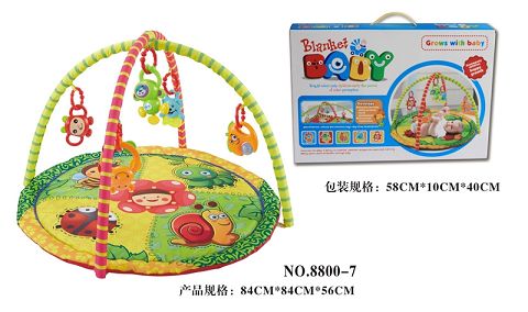 Round baby play pad