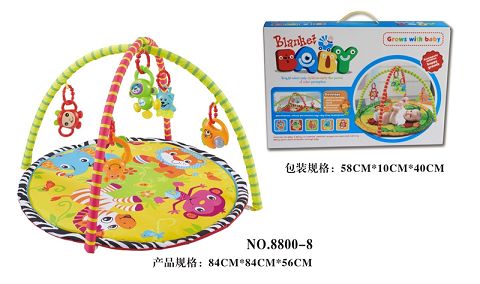 Round baby play pad