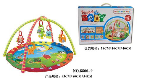 Round baby play pad