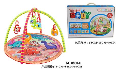 Round baby play pad