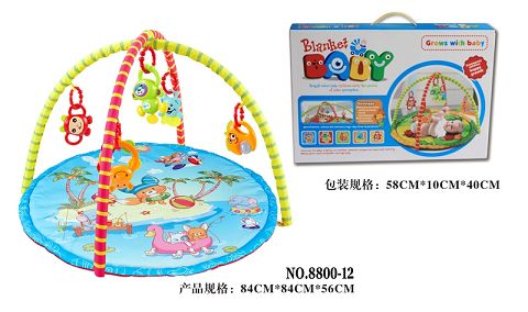 Round baby play pad