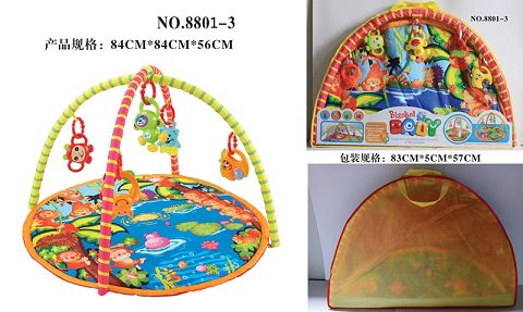 Round baby play pad