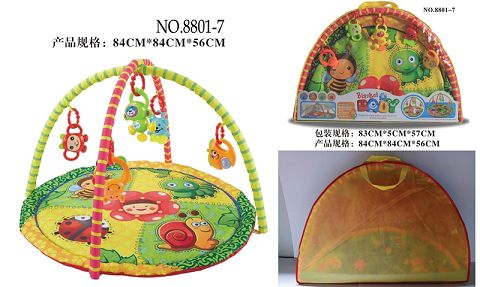 Round baby play pad