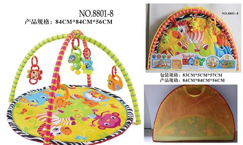 Round baby play pad