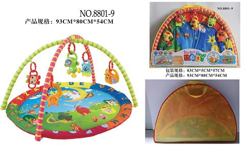 Round baby play pad