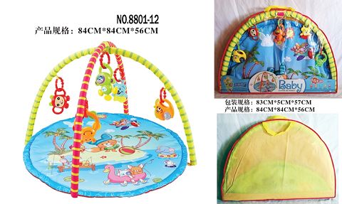 Round baby play pad